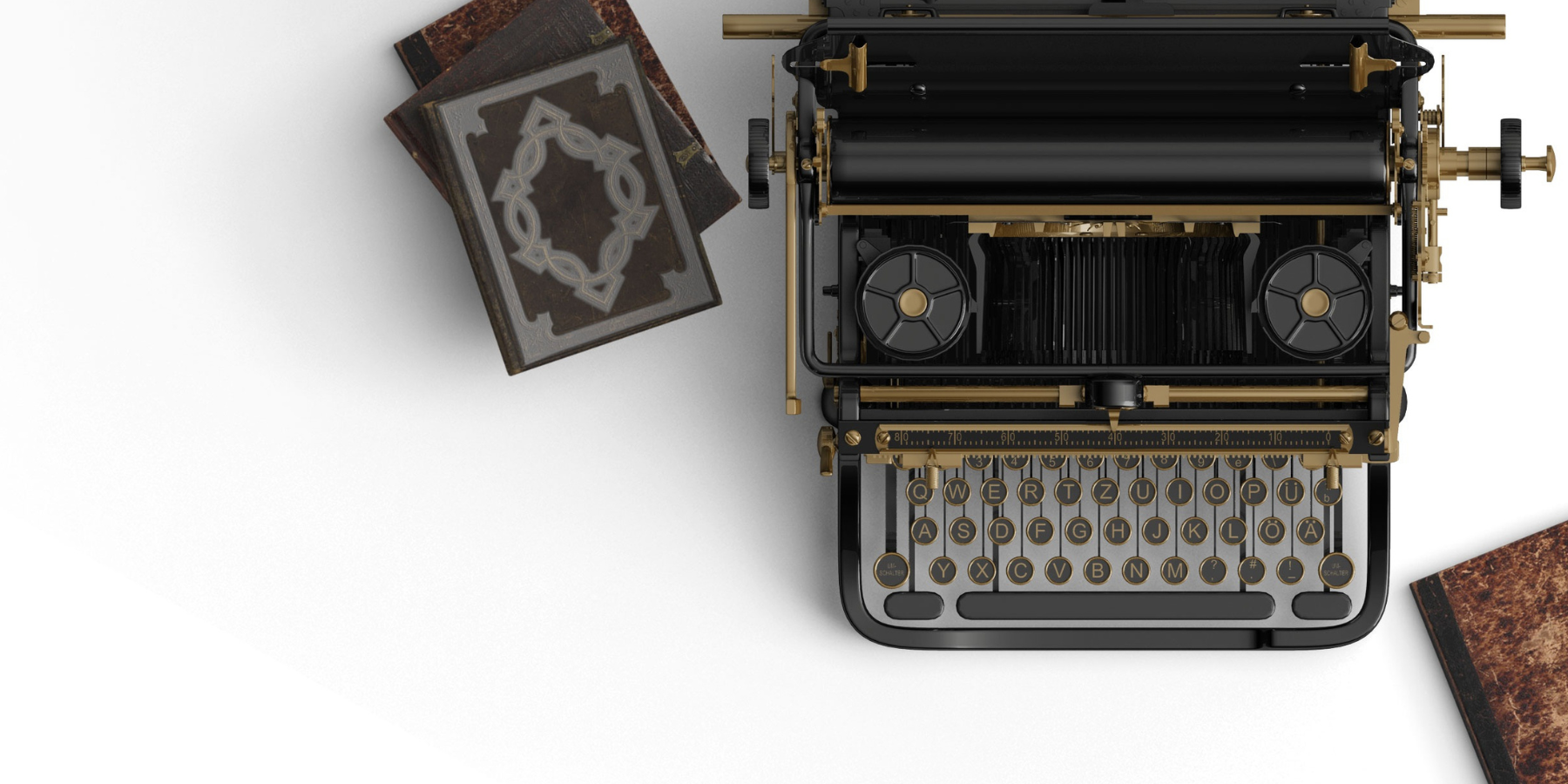old-fashioned typewriter